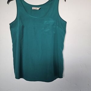 Faded Glory Teal Tank Top with Pocket